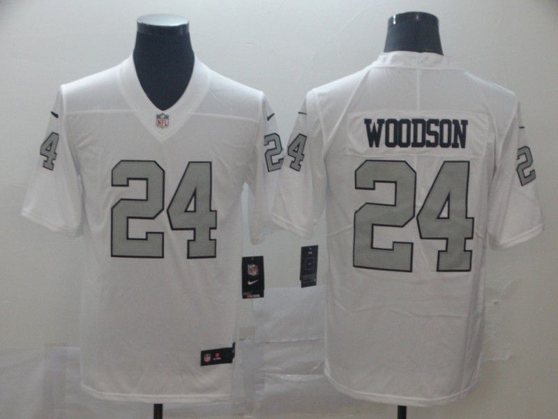 Men Oakland Raiders #24 Woodson White Nike Vapor Untouchable Limited Player NFL Jerseys